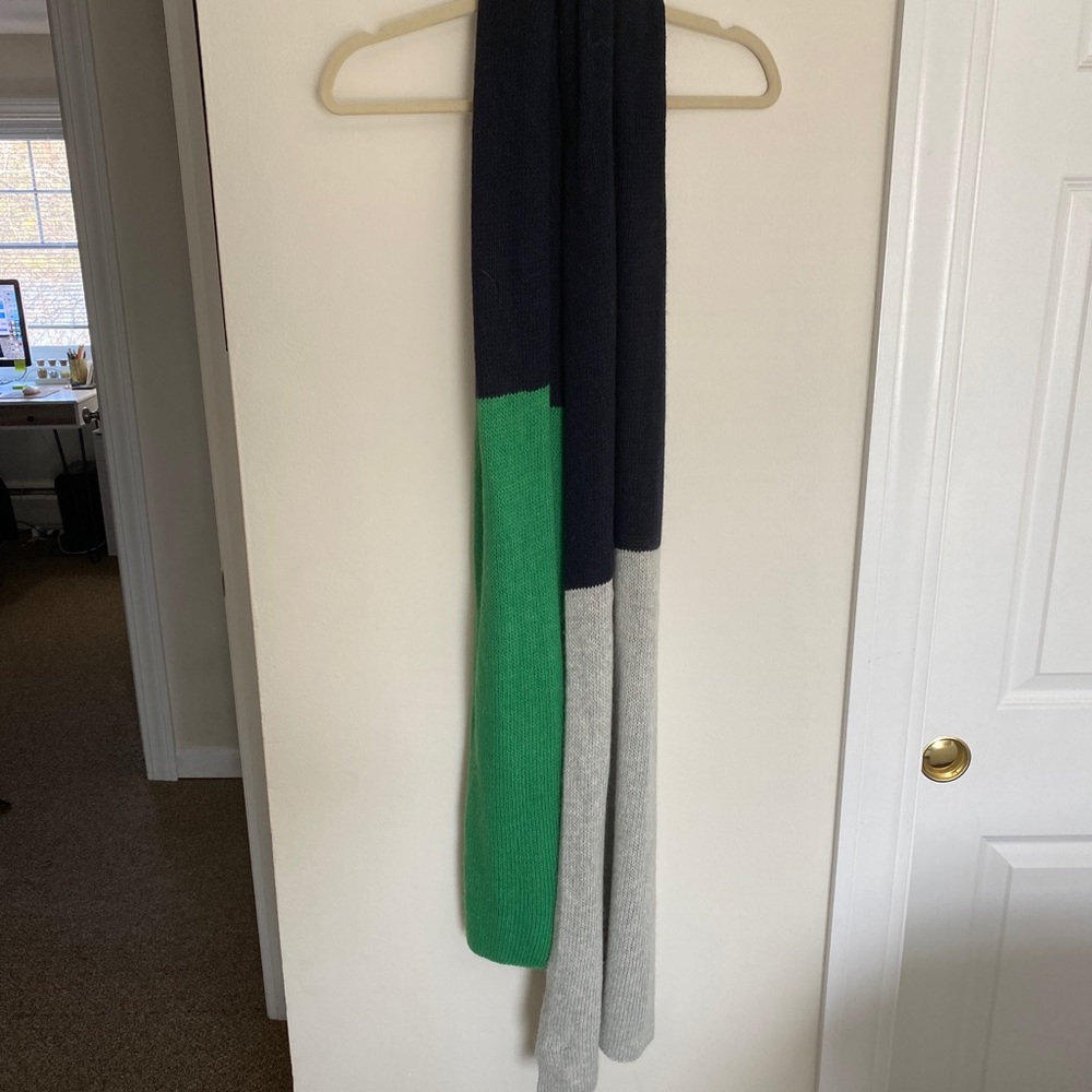 JCrew green, navy, gray multicolor scarf